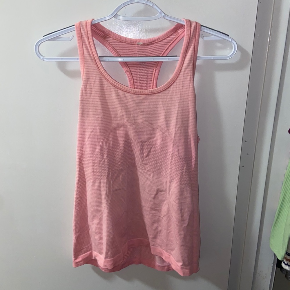 pink lulu lemon tank top
